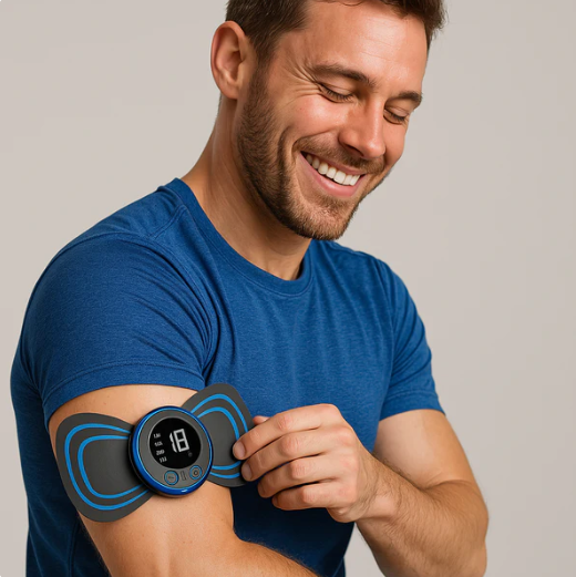 Mini Masajeador Muscular Recargable – Alivio inmediato para Cuello, Espalda y Piernas